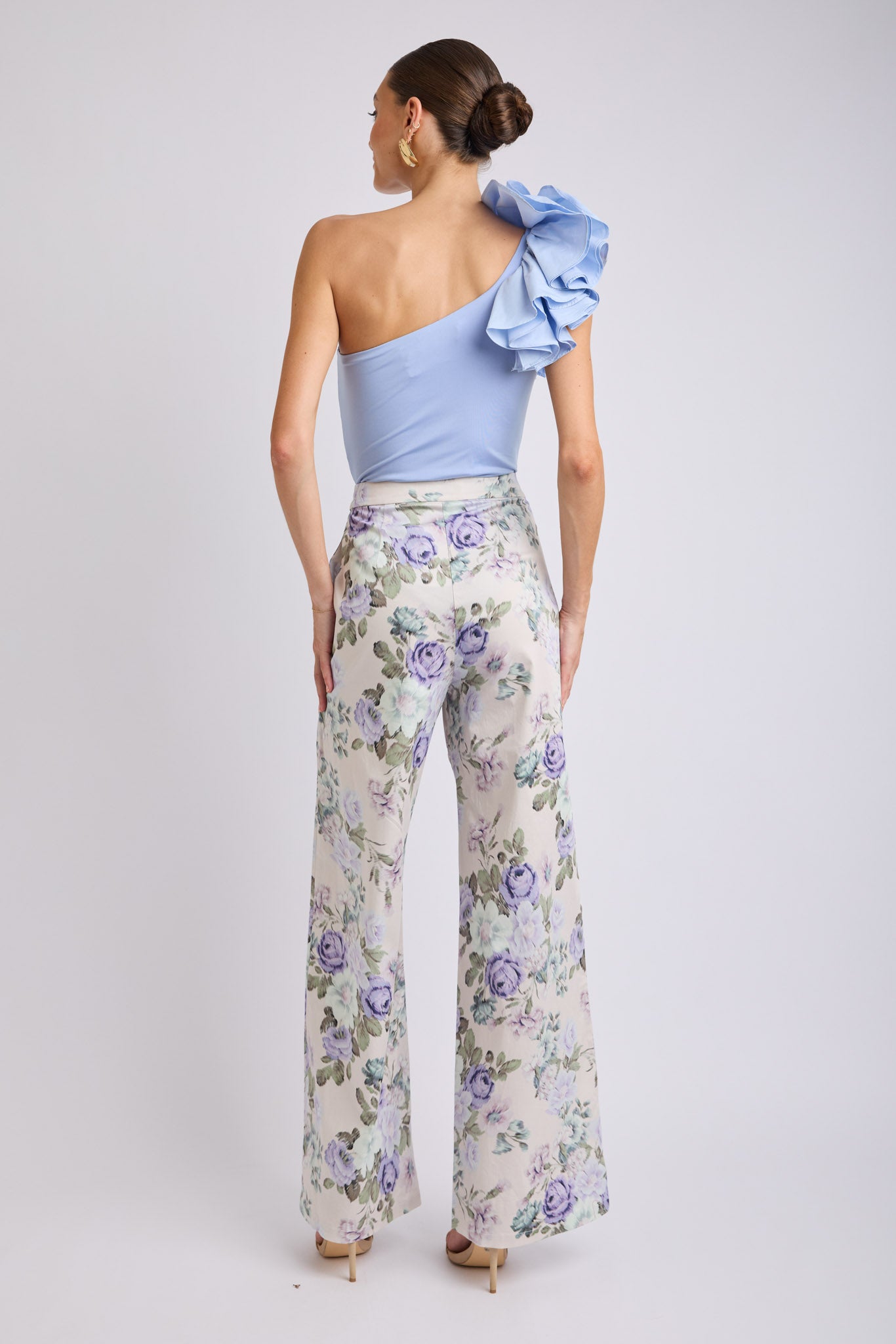 Lorena One Shoulder Ruffle Bodysuit