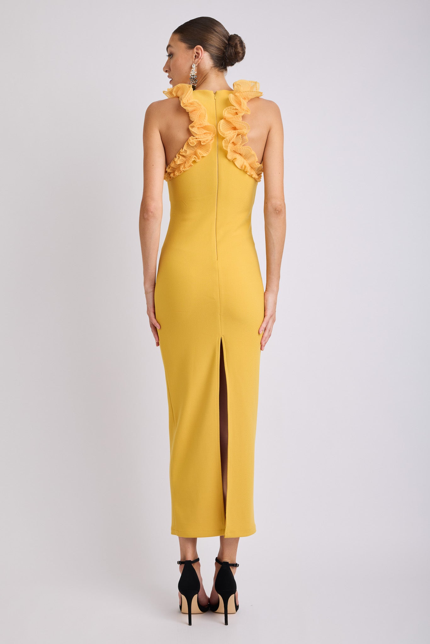 Trevia Frill Midi Dress