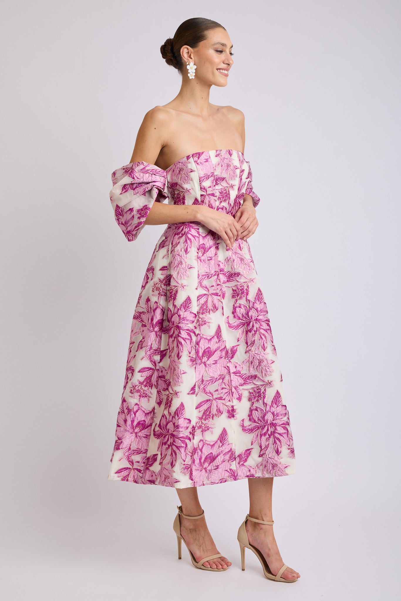 Seanna Off Shoulder Midi Dress