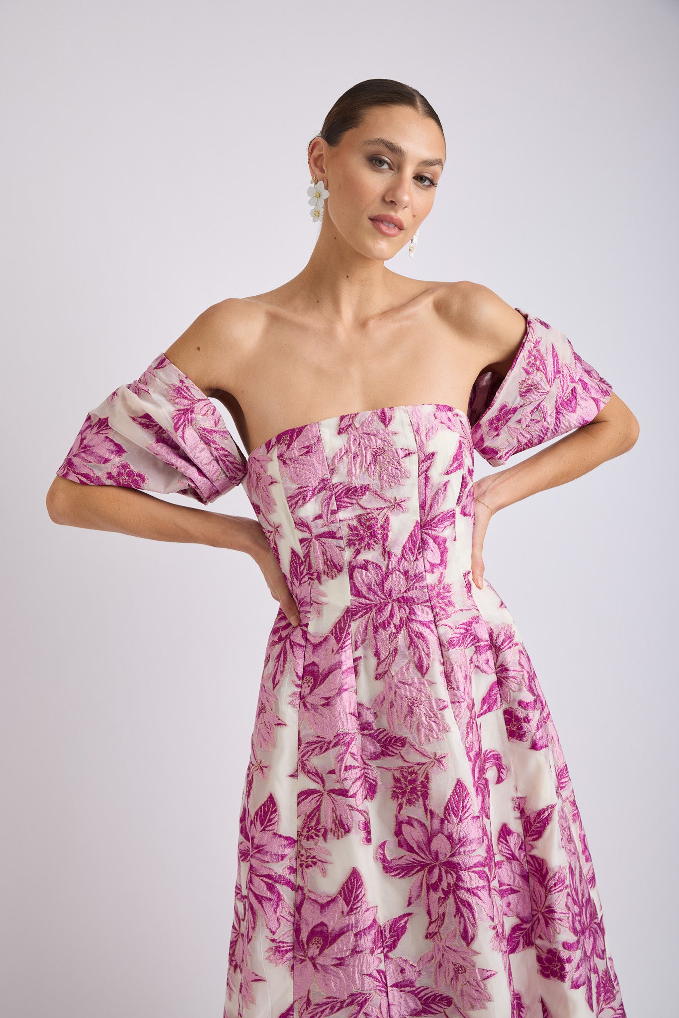 Seanna Off Shoulder Midi Dress