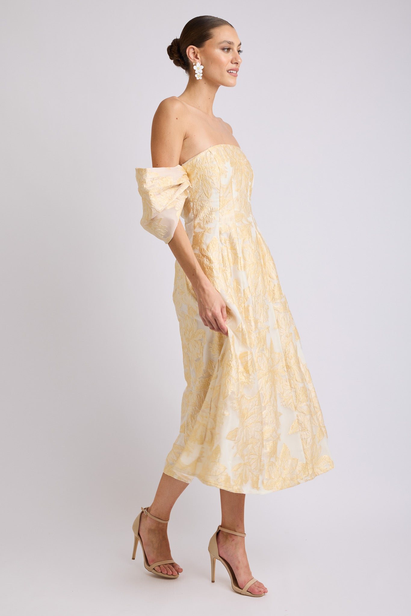 Seanna Off Shoulder Midi Dress