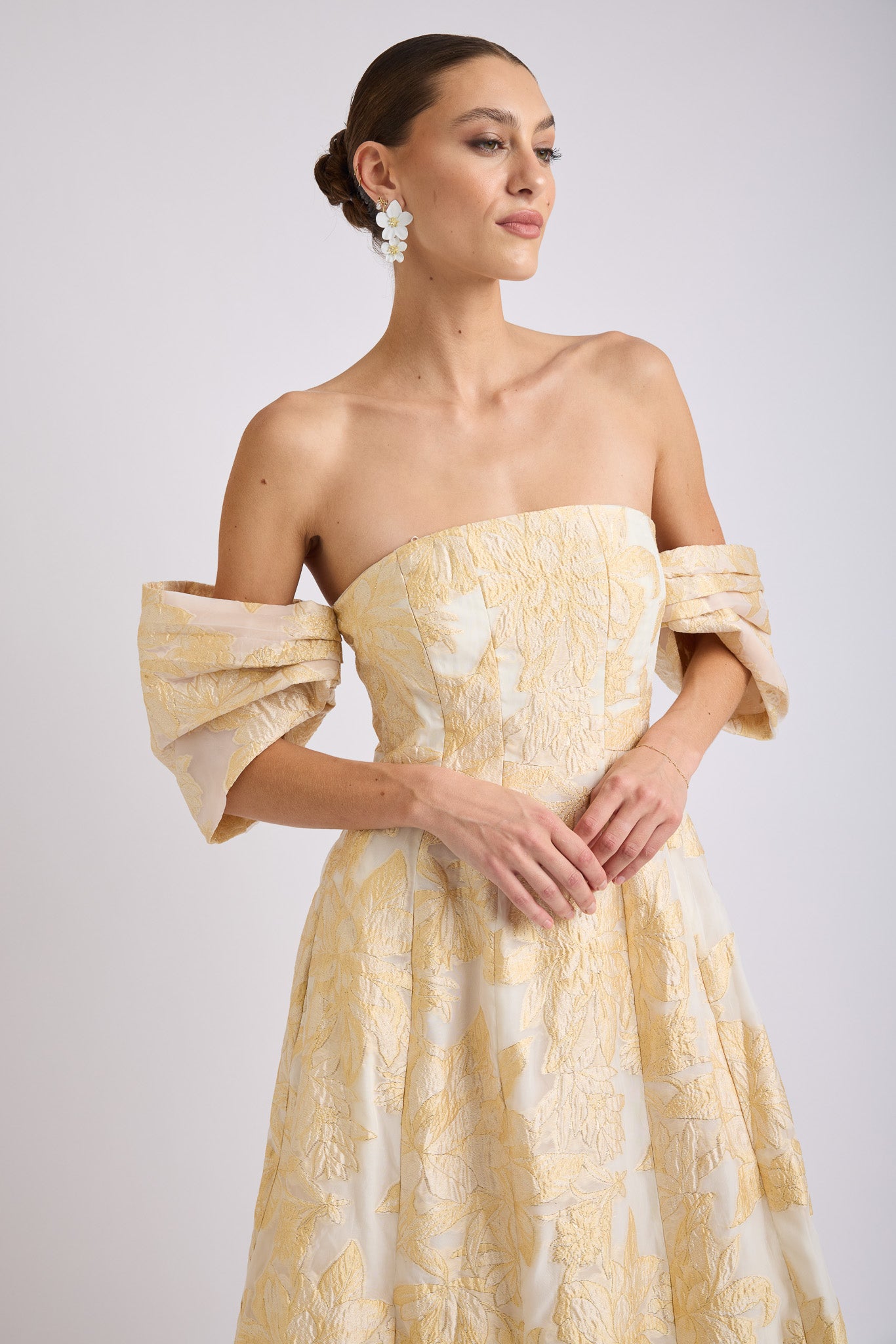 Seanna Off Shoulder Midi Dress