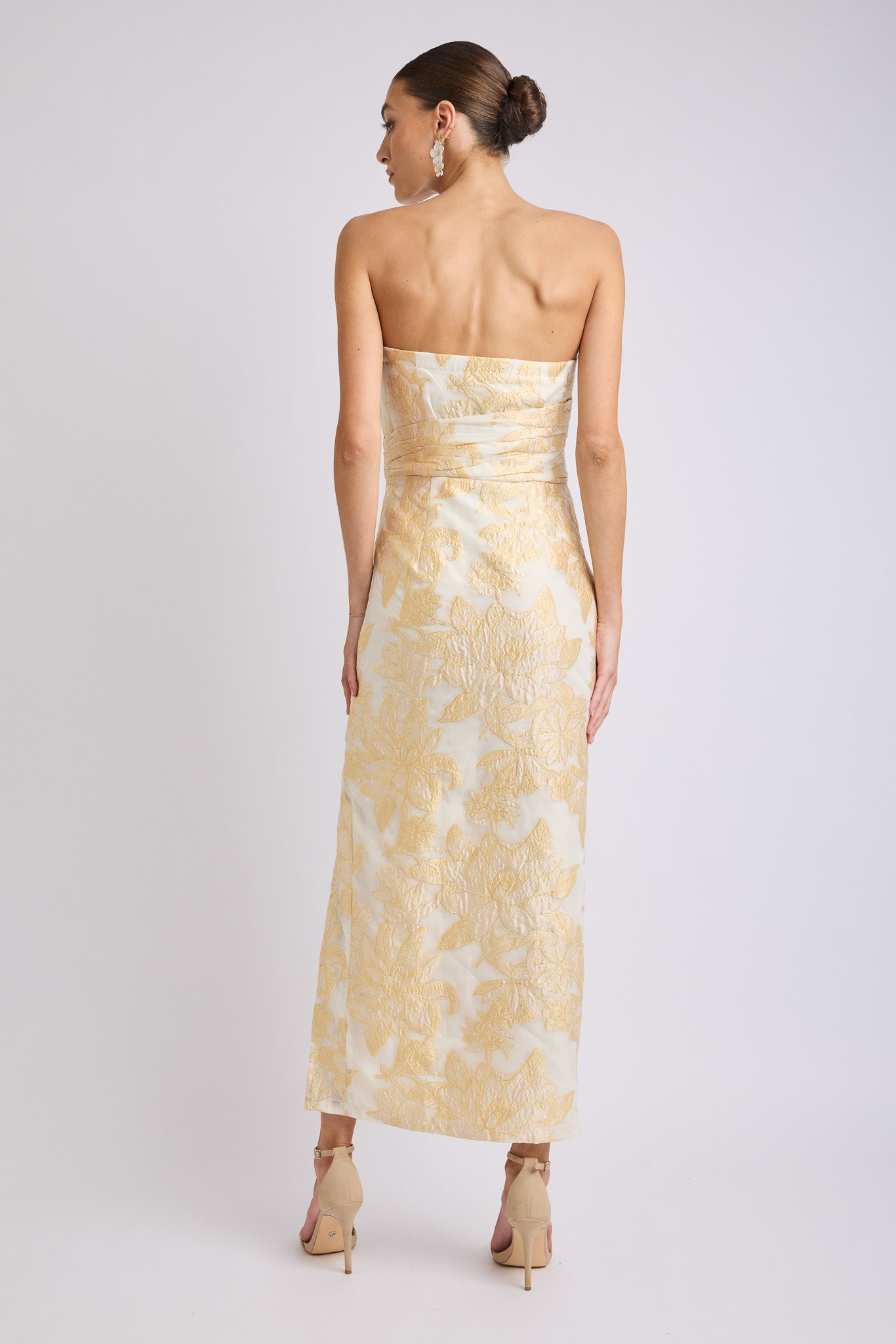 Seanna Bandeau V Neck Midi Dress