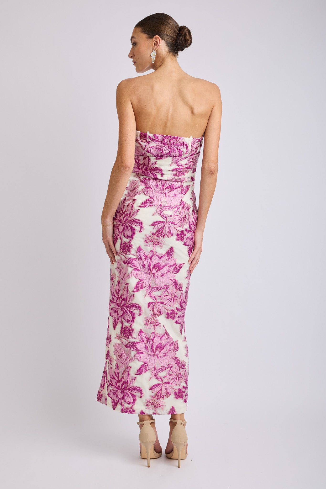 Seanna Bandeau V Neck Midi Dress