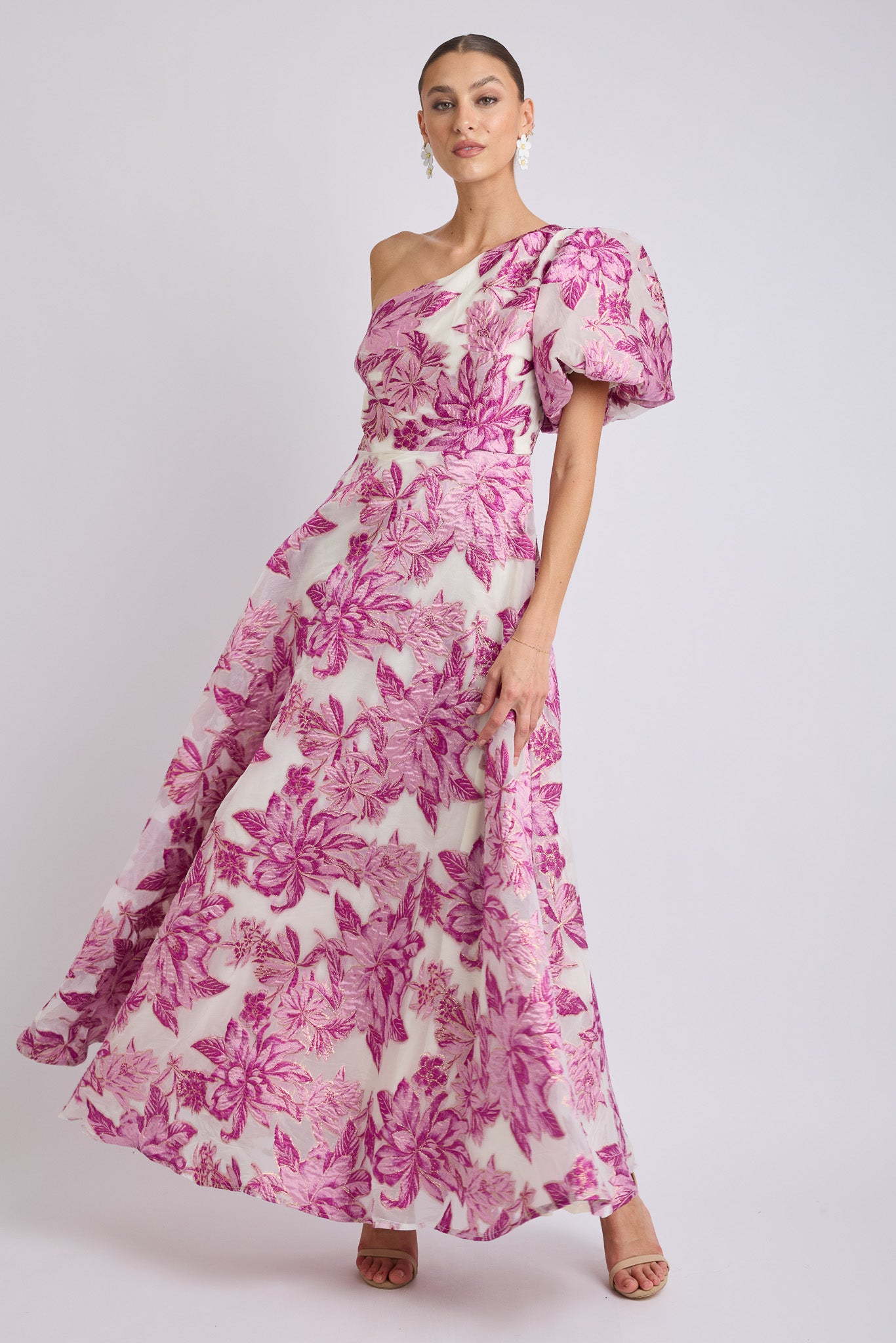 Seanna Puff Shoulder Maxi Dress