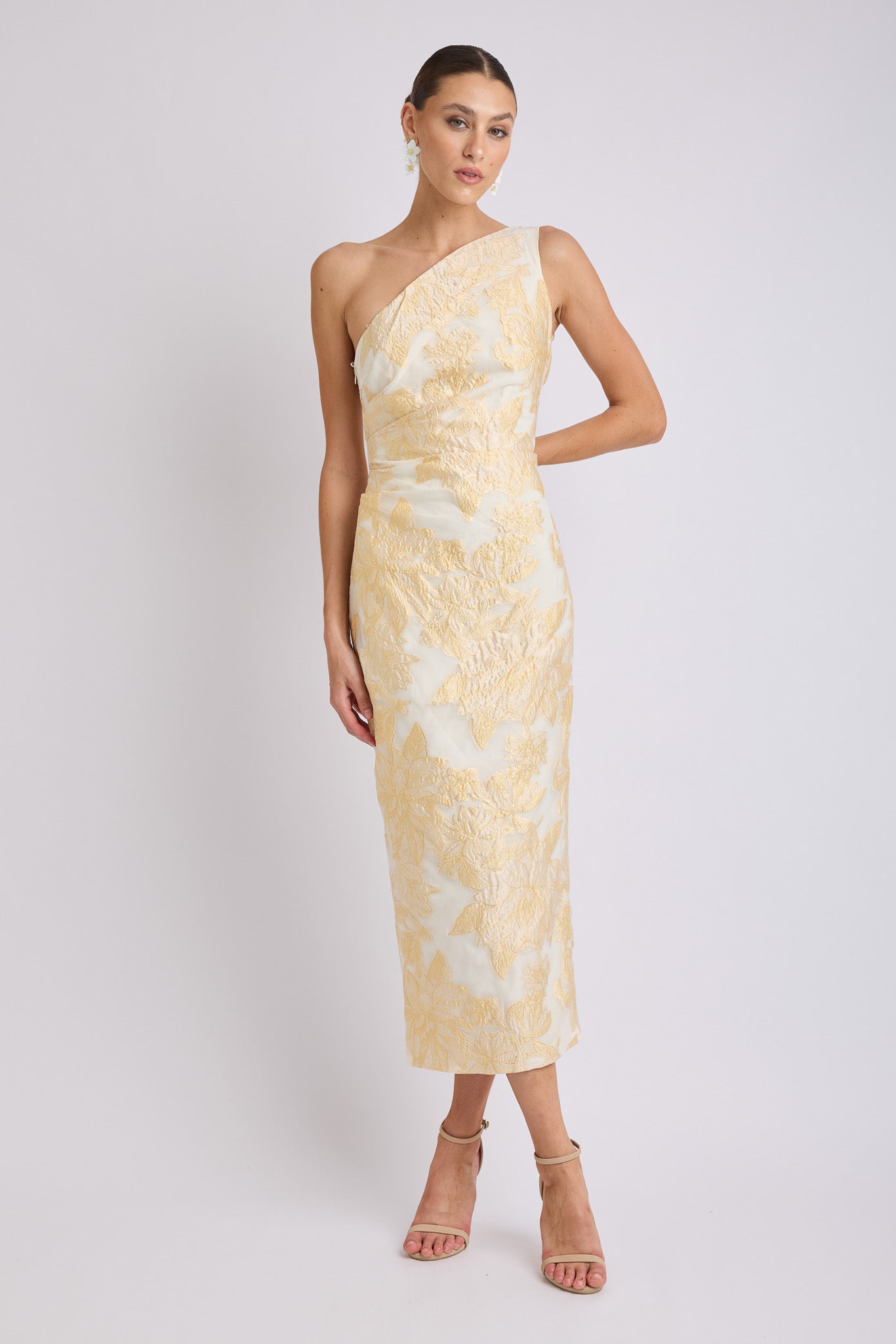 Seanna One Shoulder Midi Dress