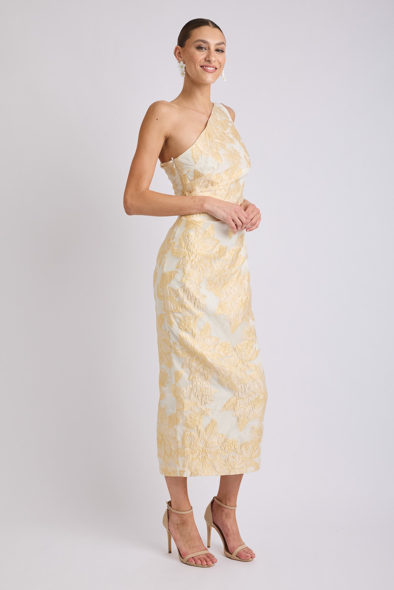 Seanna One Shoulder Midi Dress