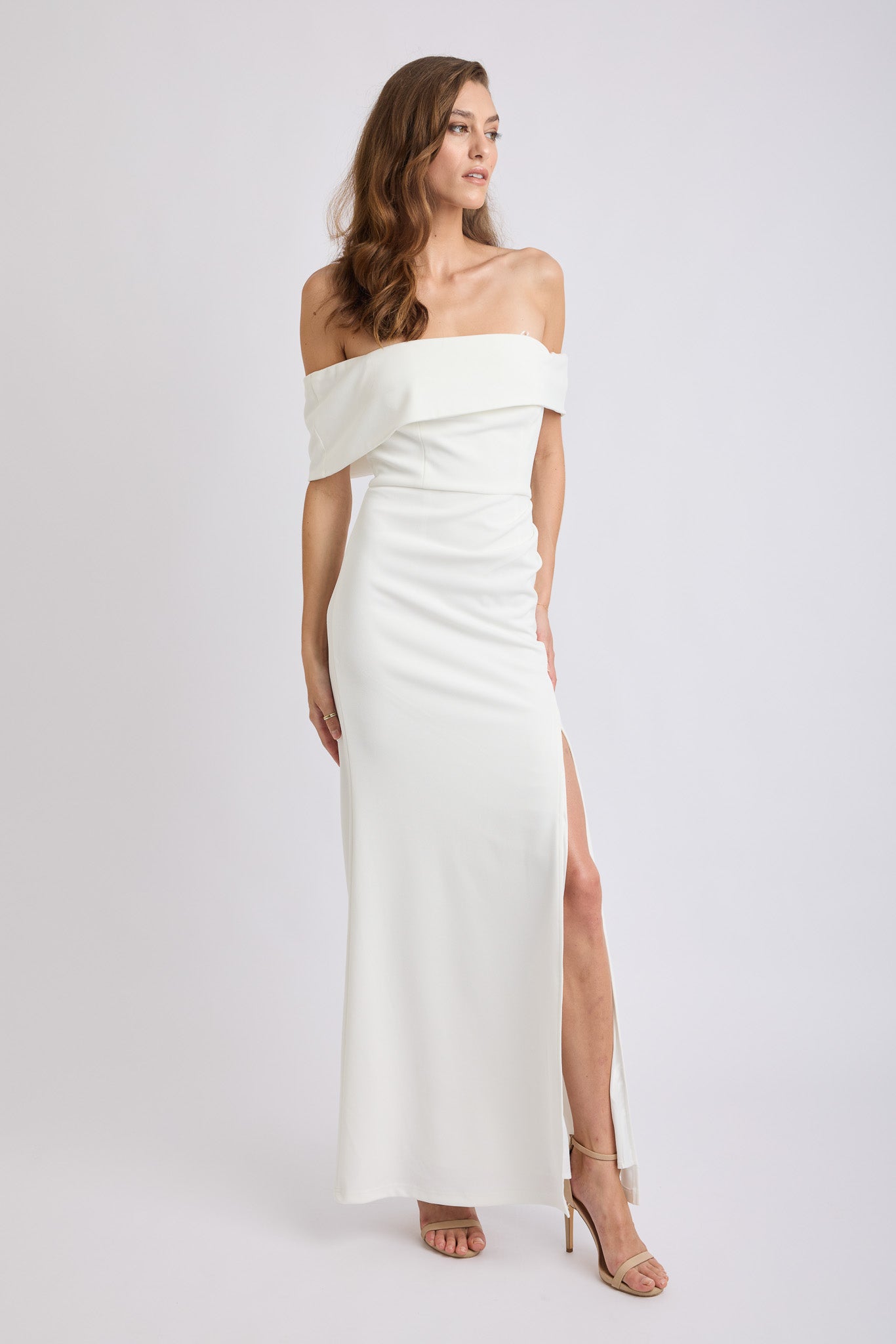 Trevia Off Shoulder Maxi Dress