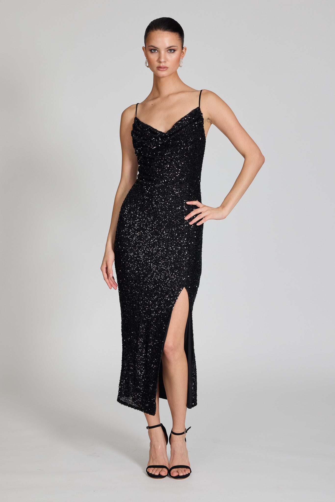Gaia Cowl Neck Dress