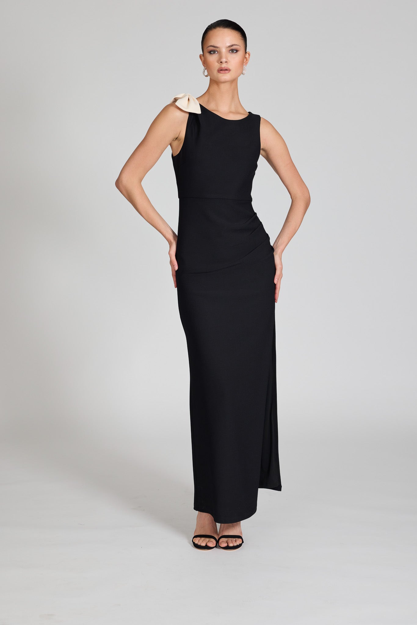 Gisella Bow Shoulder Detail Dress