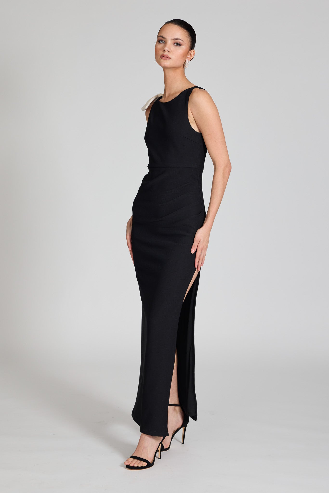 Gisella Bow Shoulder Detail Dress