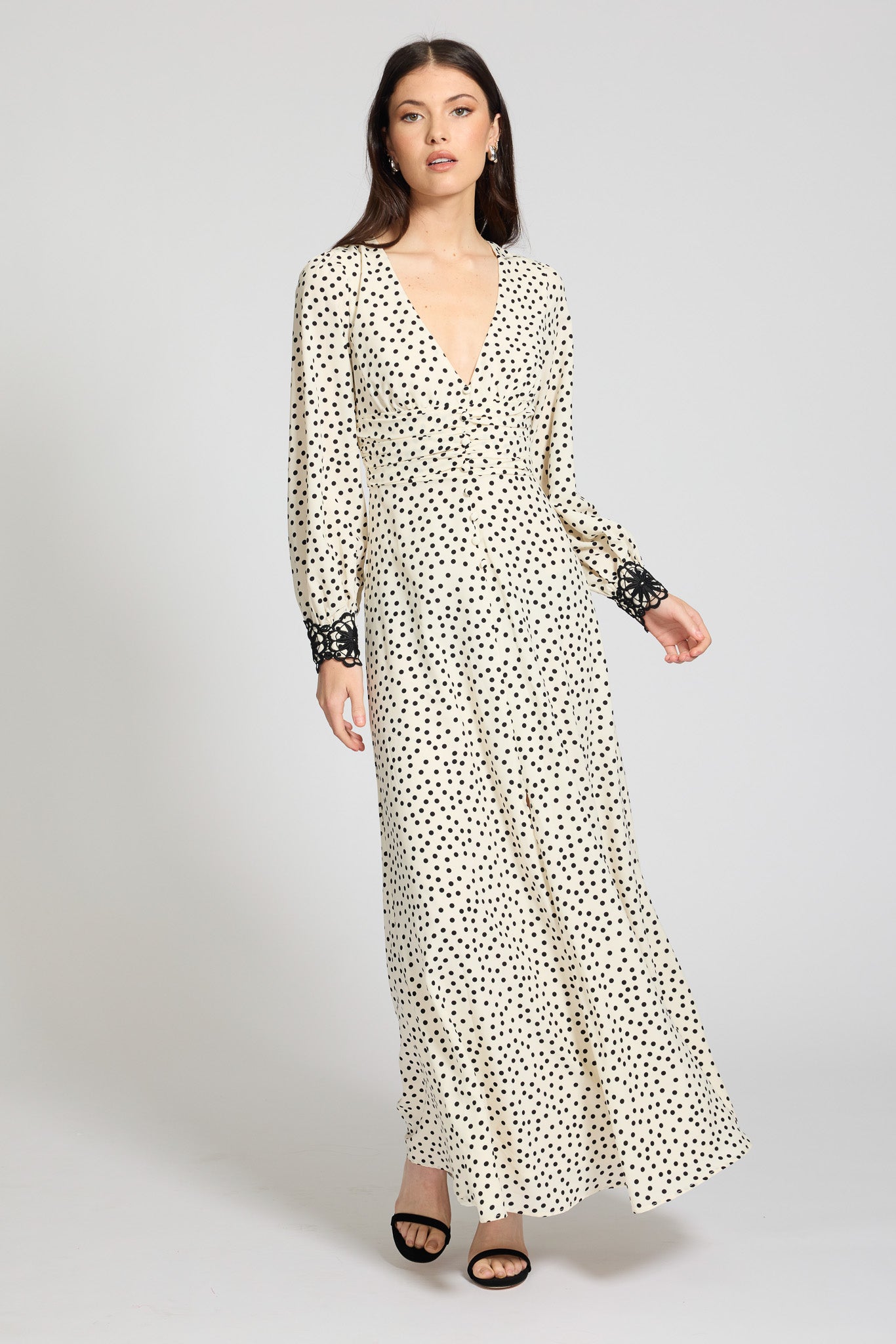 Arie Long Sleeve Frill Dress