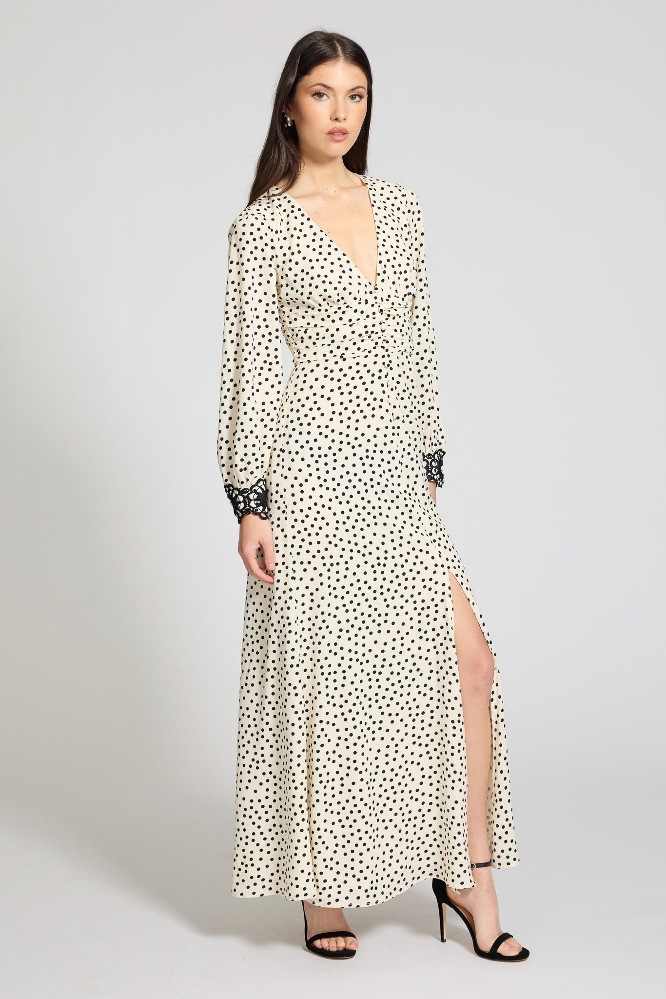 Arie Long Sleeve Frill Dress