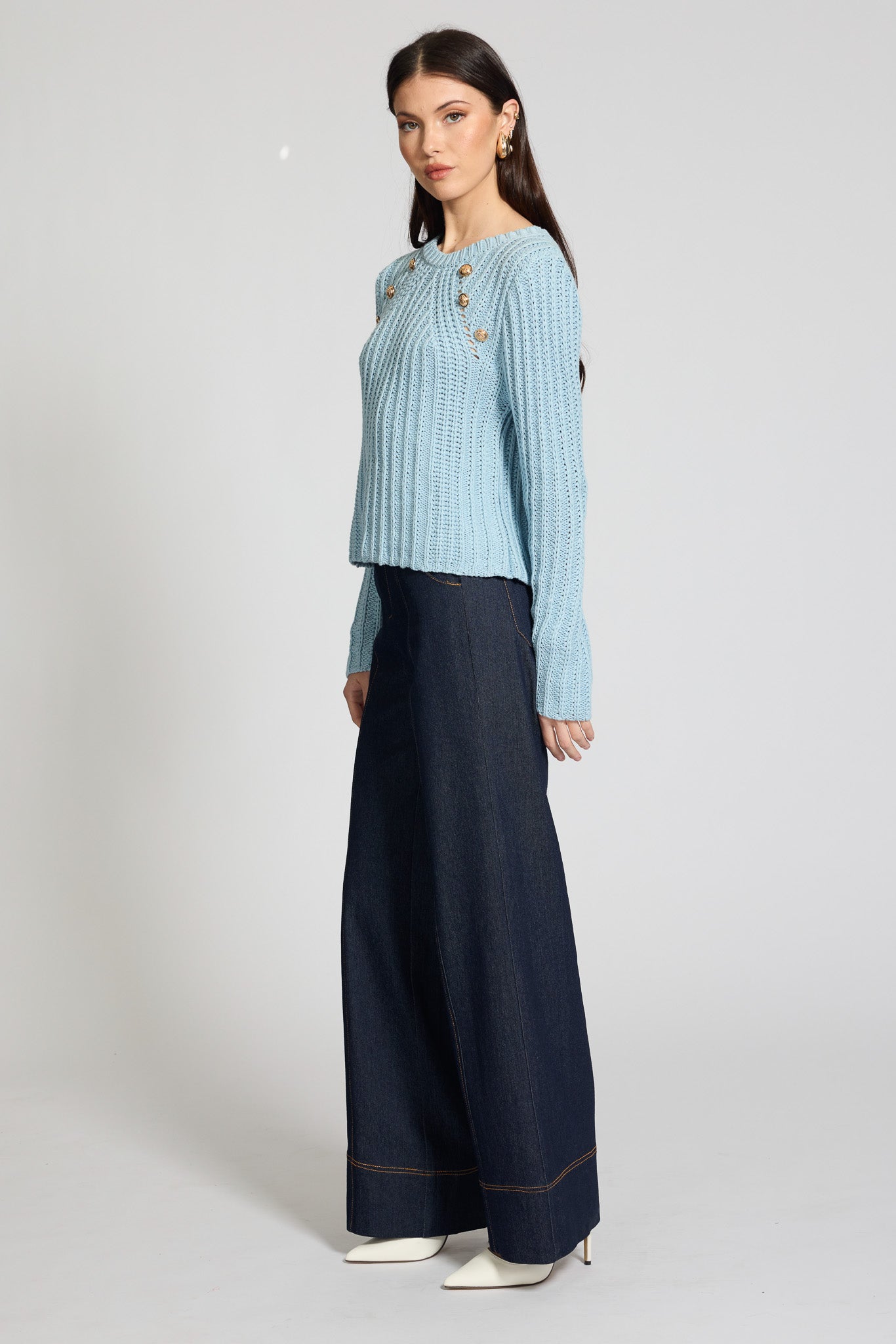 Biana Button Detail Jumper