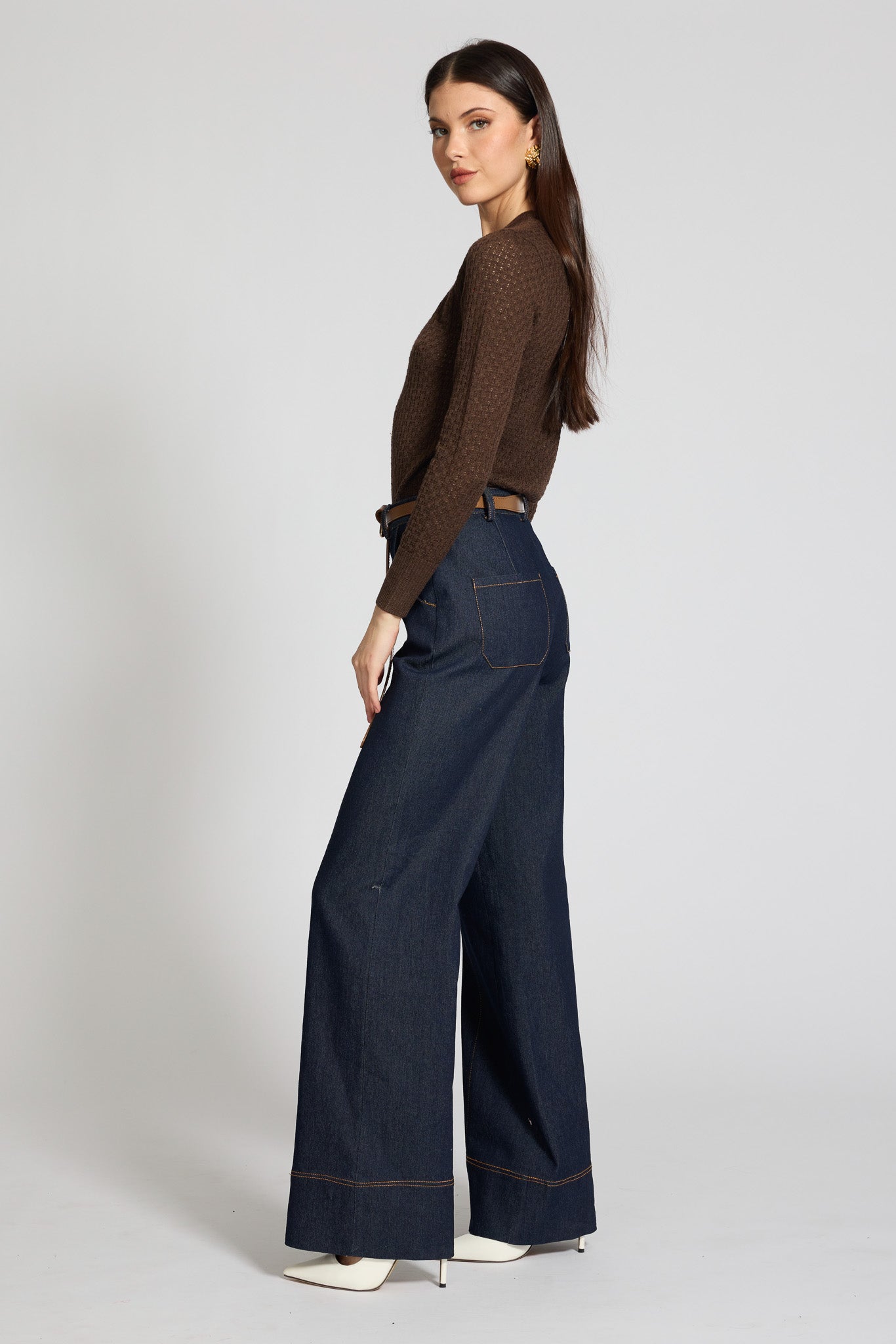 Biana Knit Button Up Top