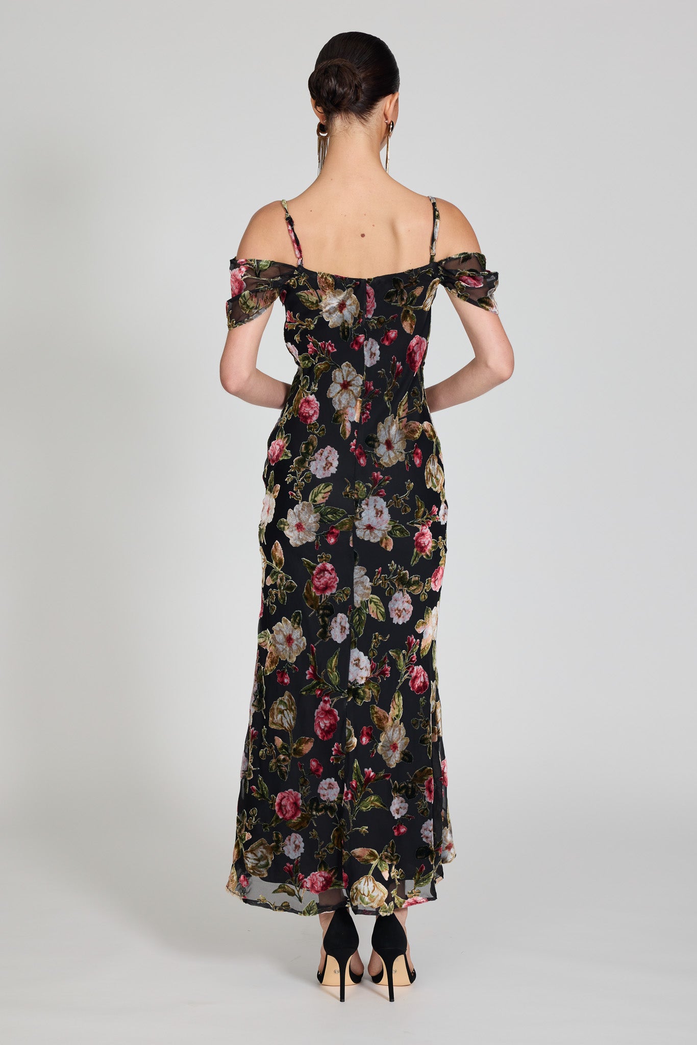 Machessa Draped Sleeve Dress