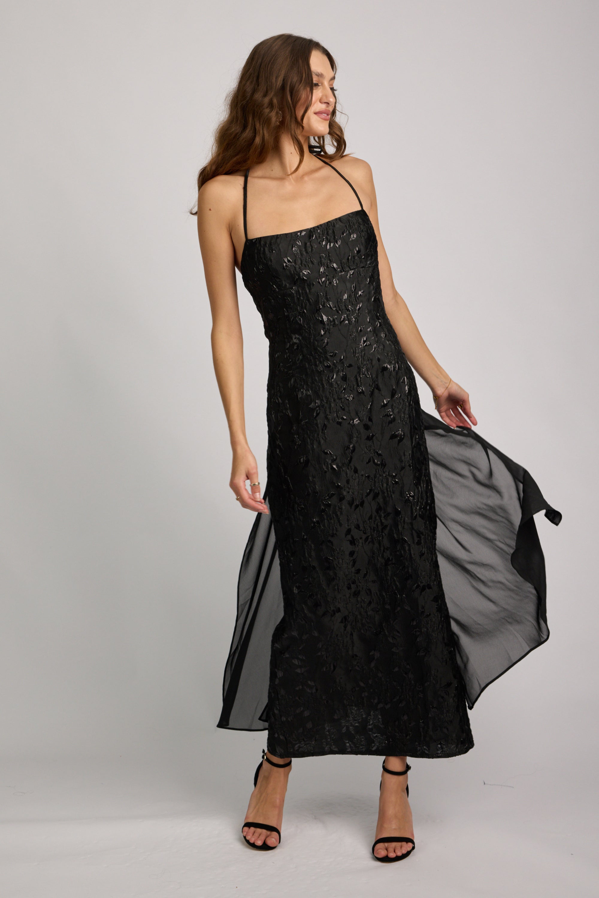 Crechia Jacquard Midi Dress