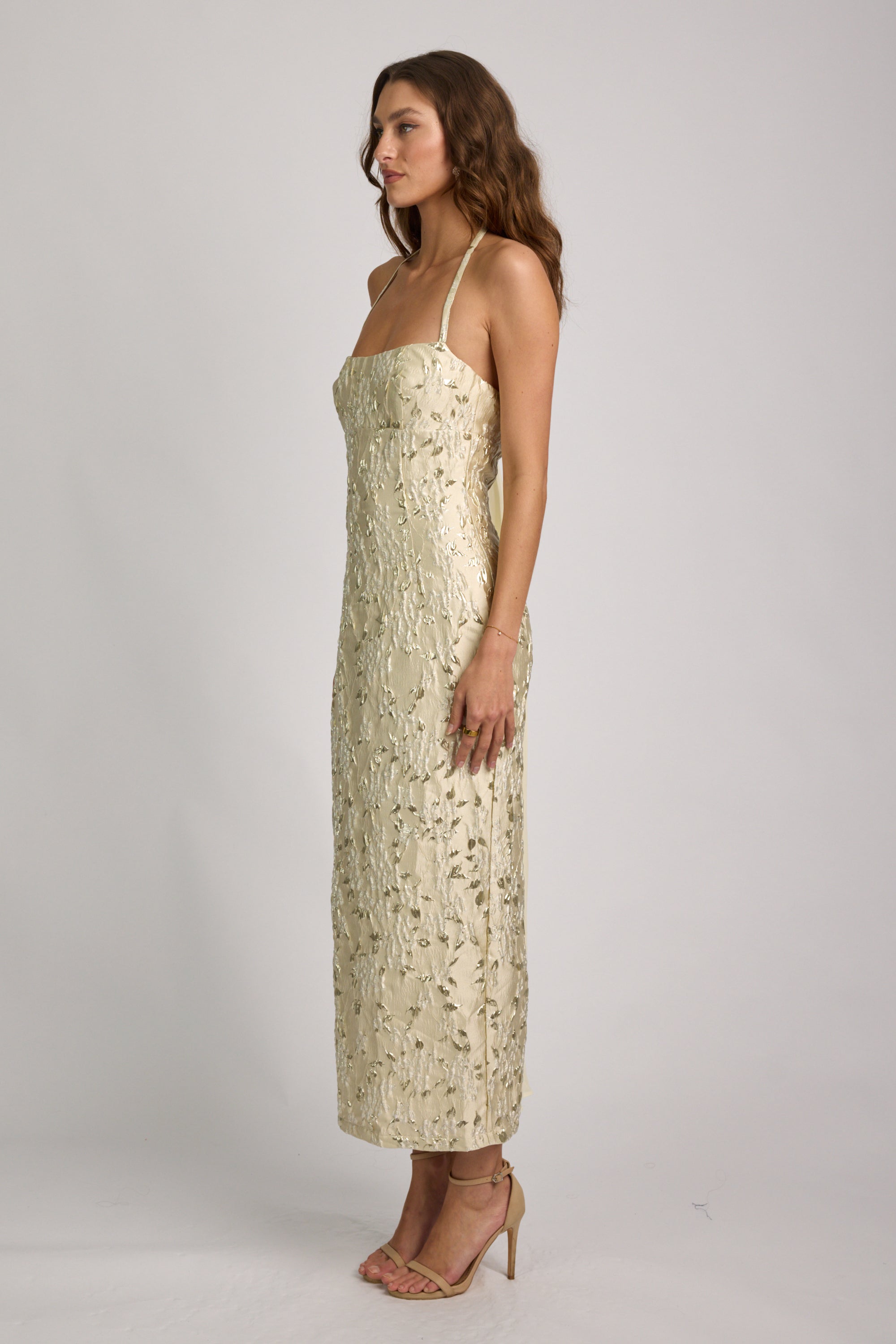 Crechia Jacquard Midi Dress