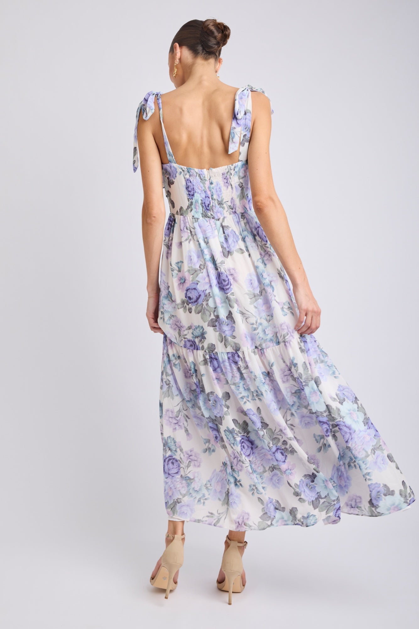 Fluerina Twist Front Midi Dress