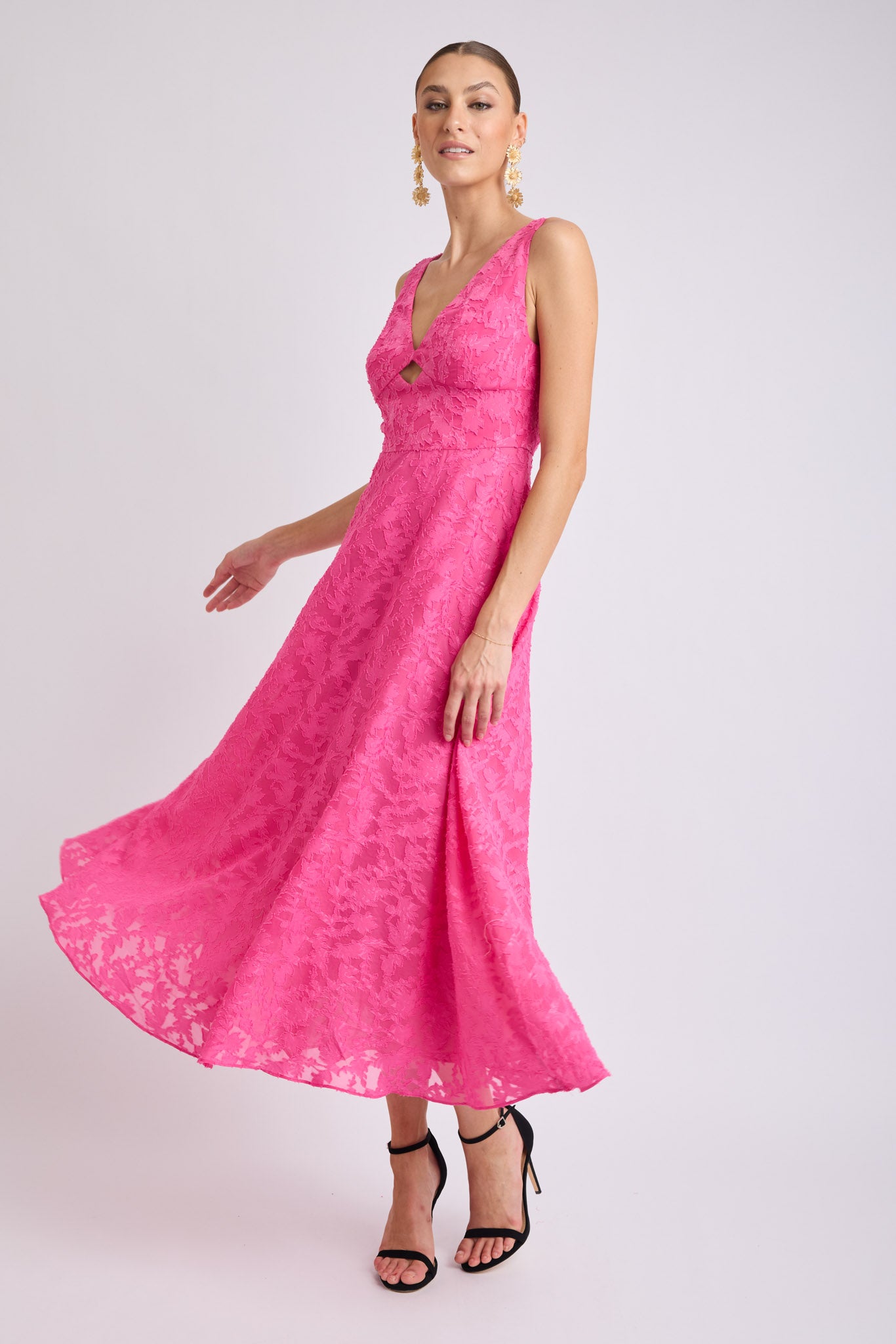 Stanley V Neck Midi Dress