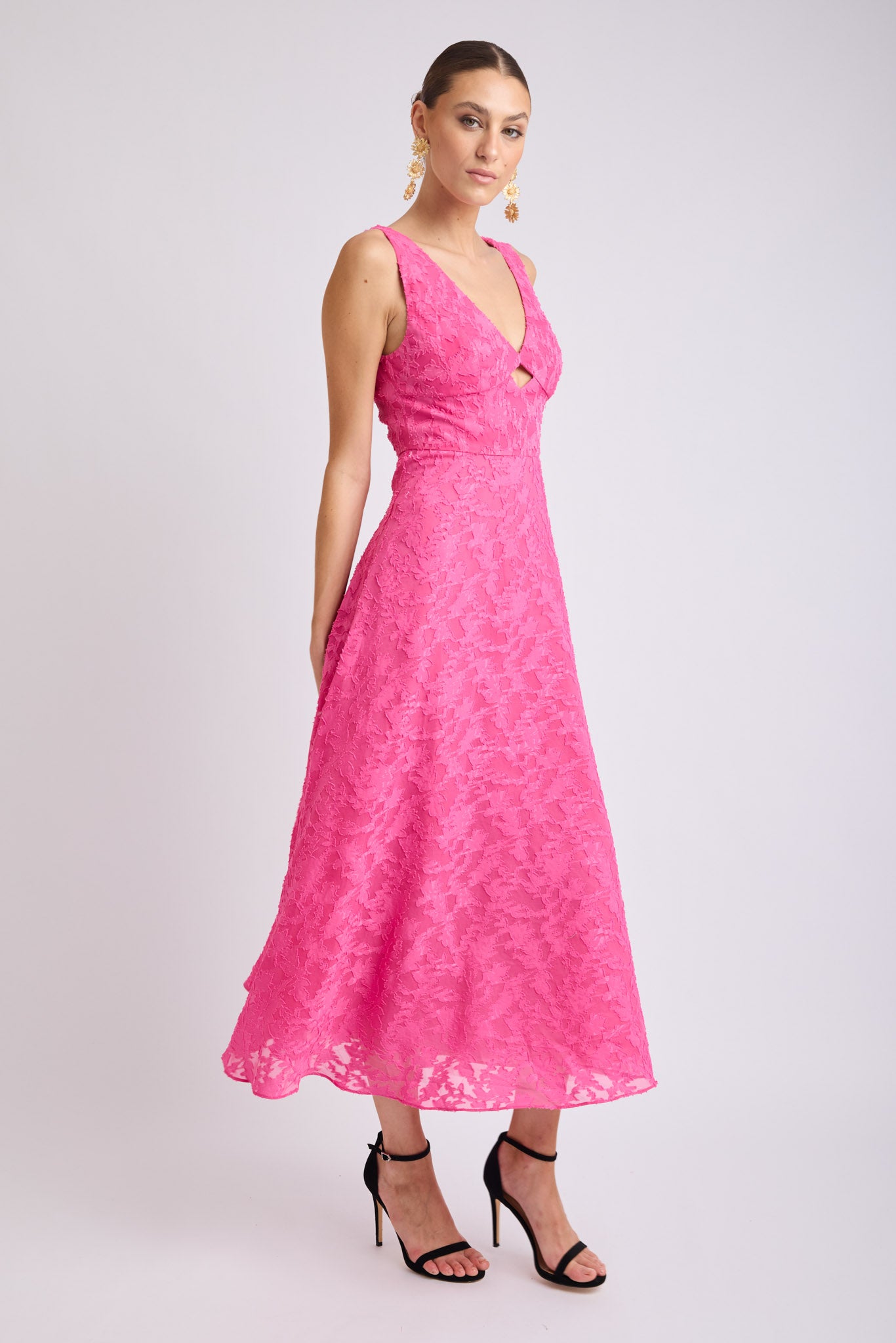 Stanley V Neck Midi Dress
