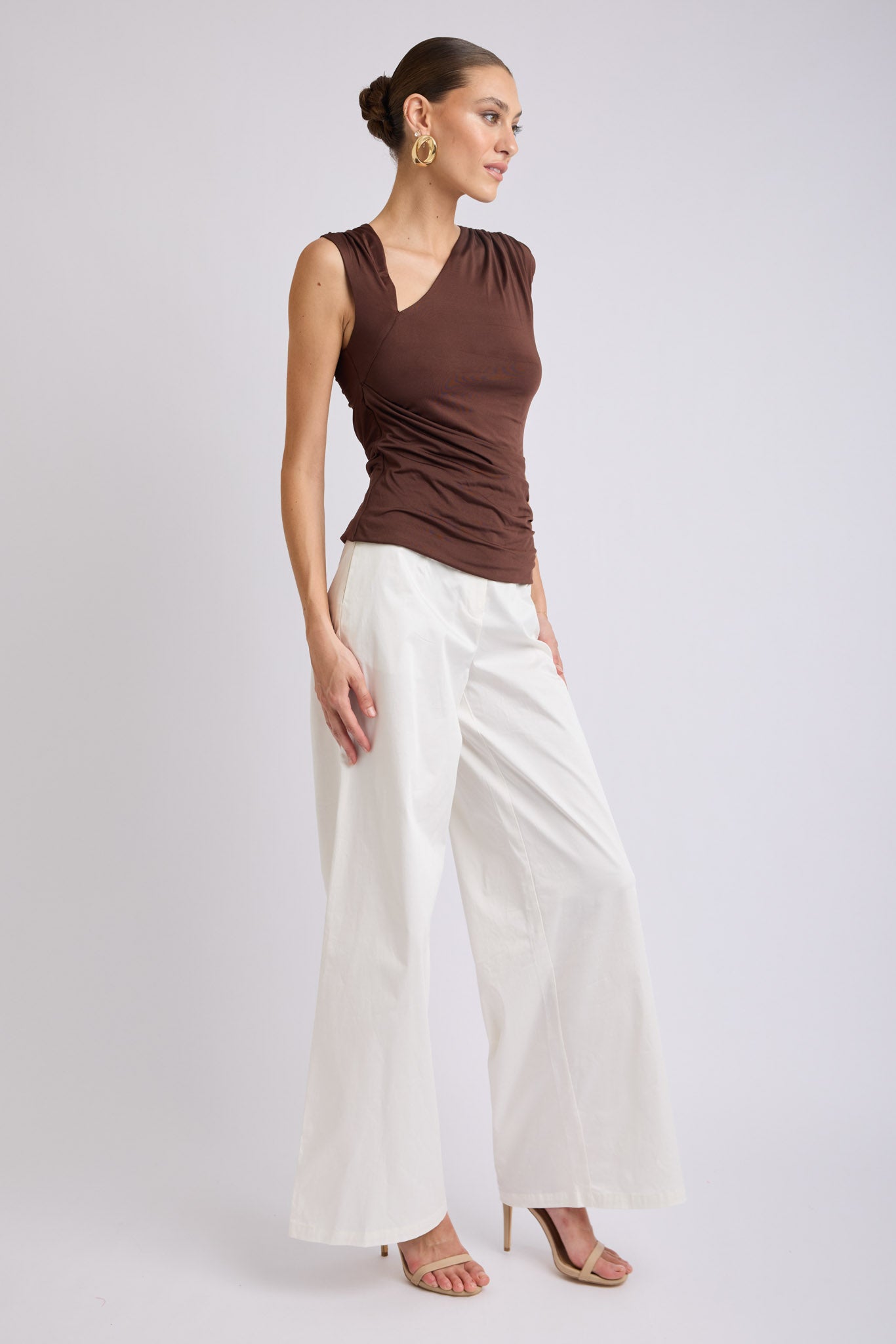Lorena Asymmetrical Jersey Top
