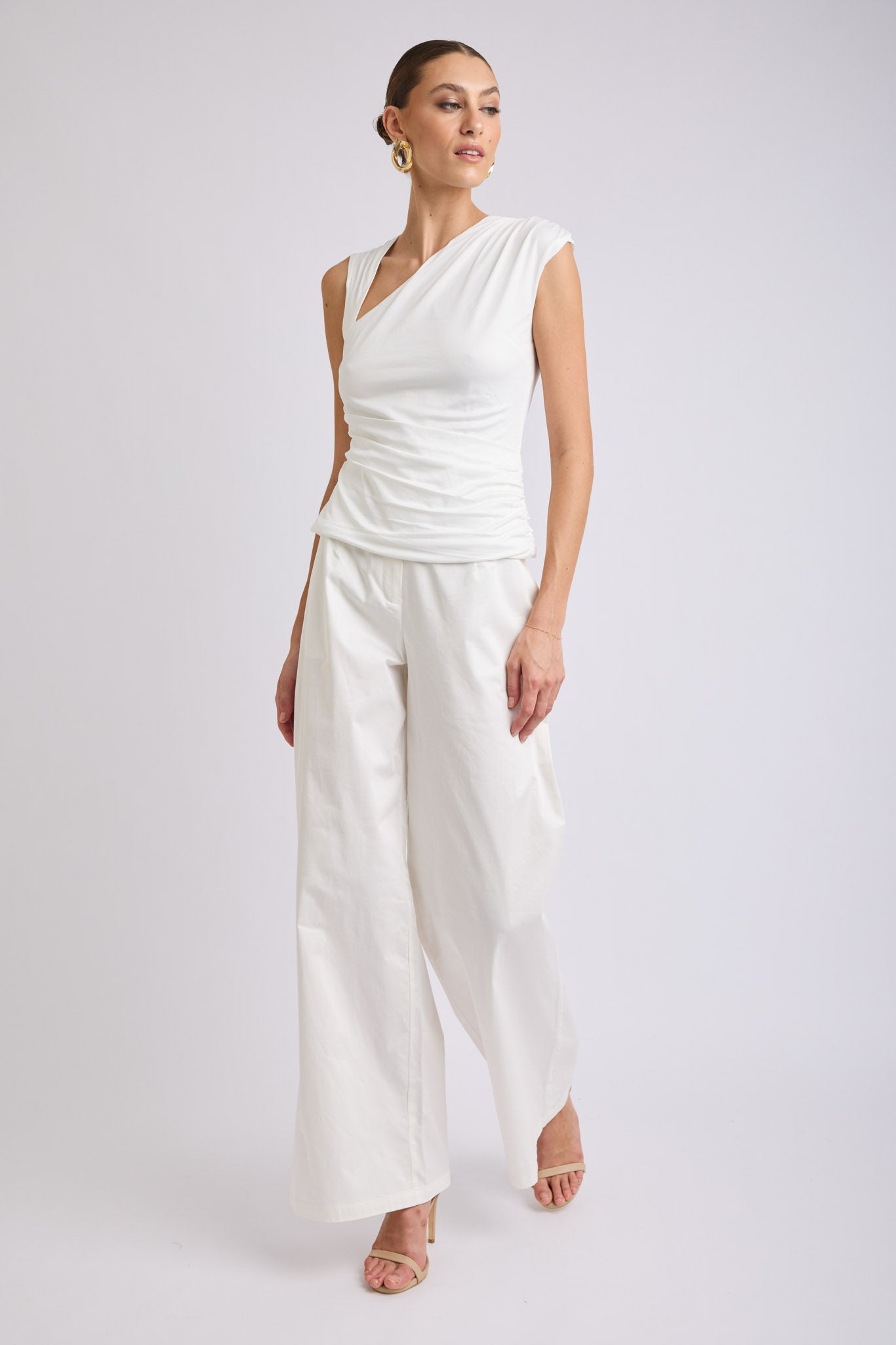 Lorena Asymmetrical Jersey Top
