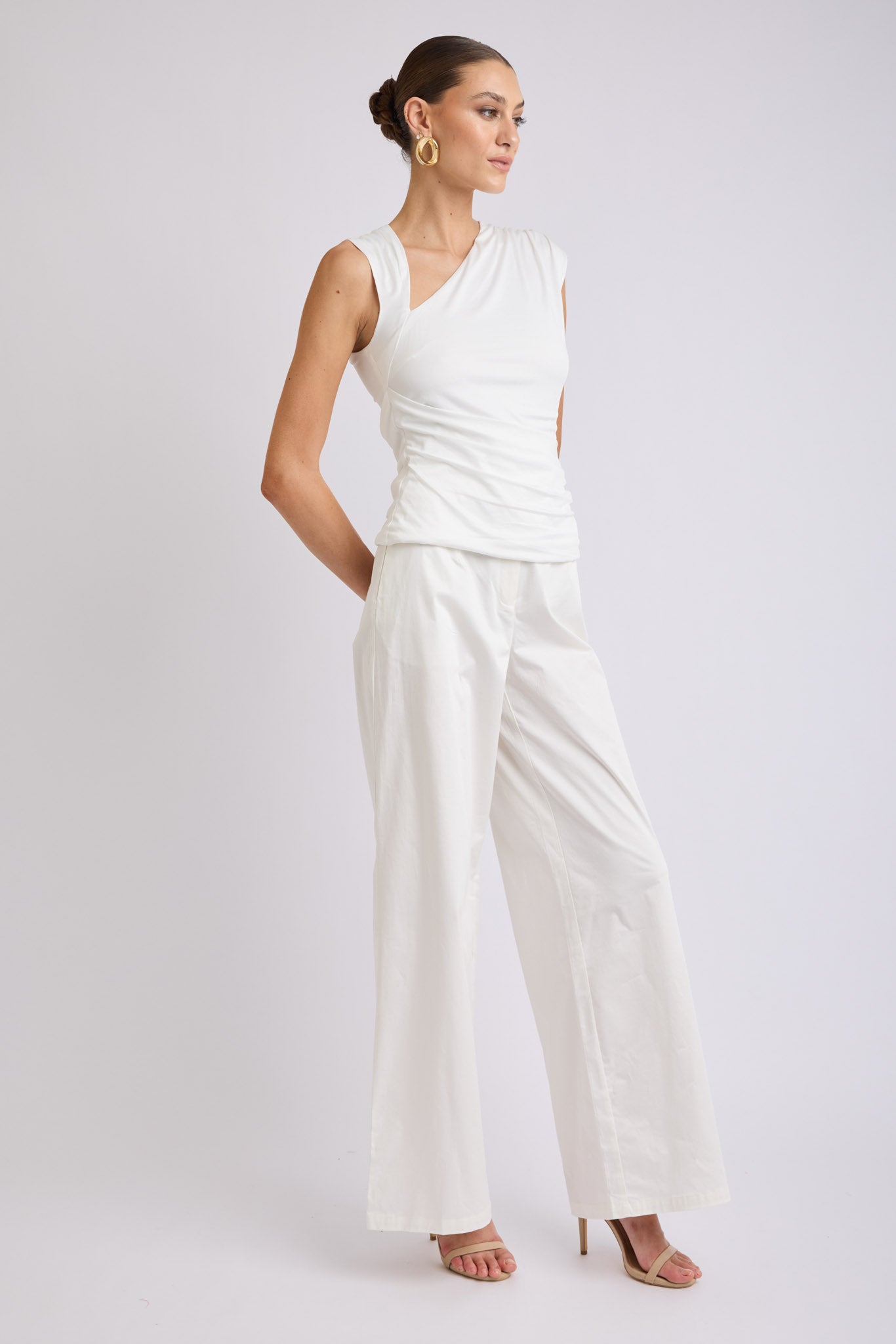 Lorena Asymmetrical Jersey Top