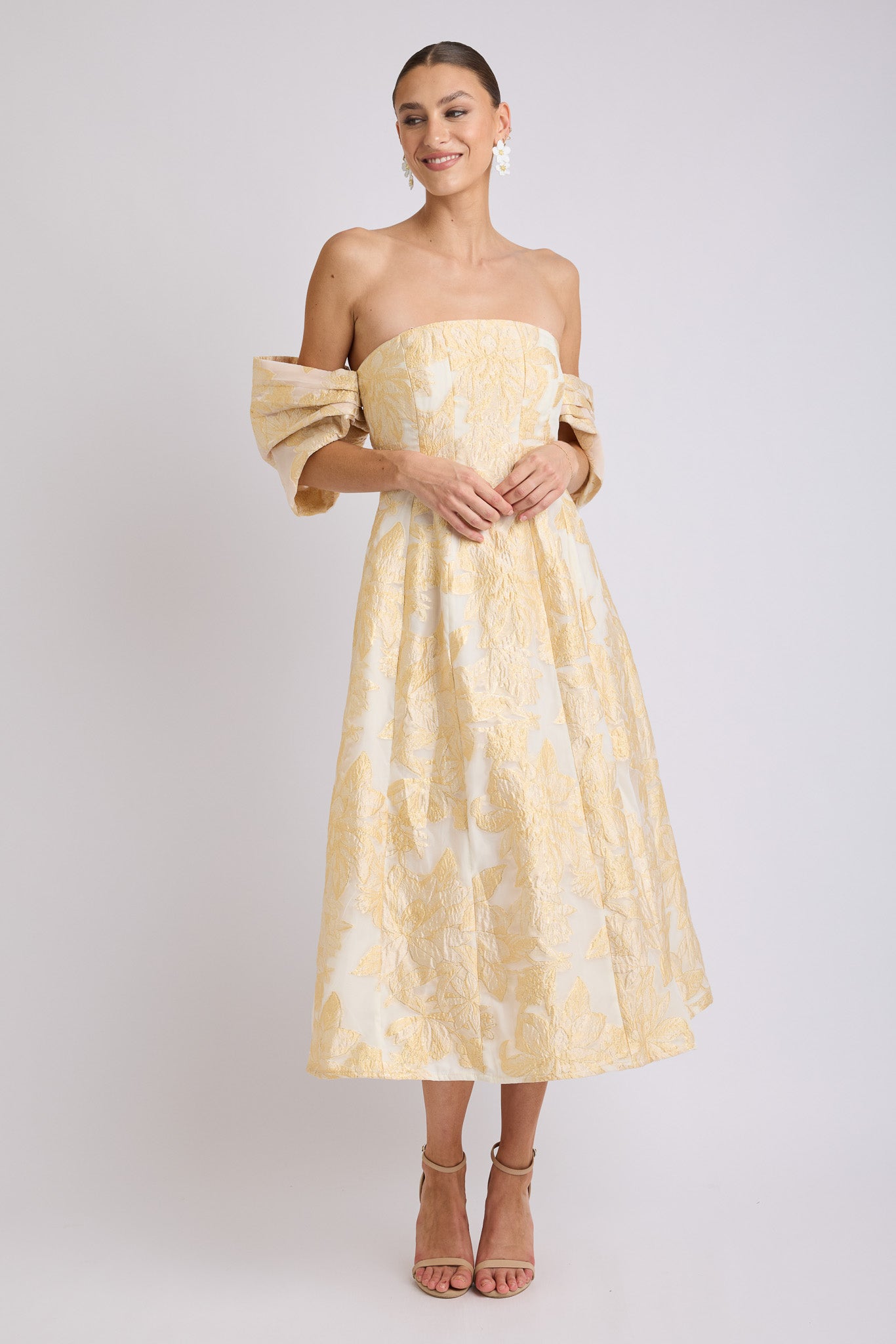 Seanna Off Shoulder Midi Dress