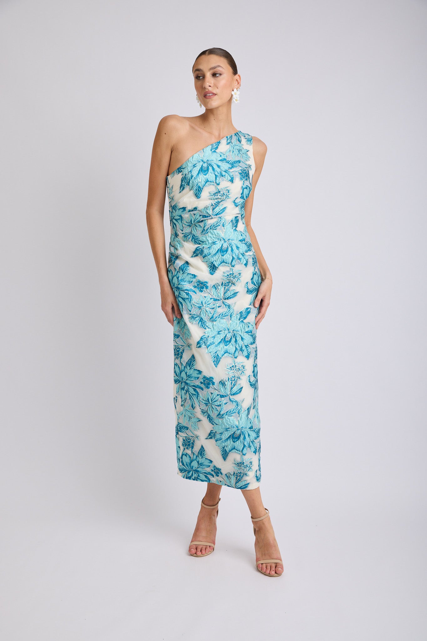 Seanna One Shoulder Midi Dress