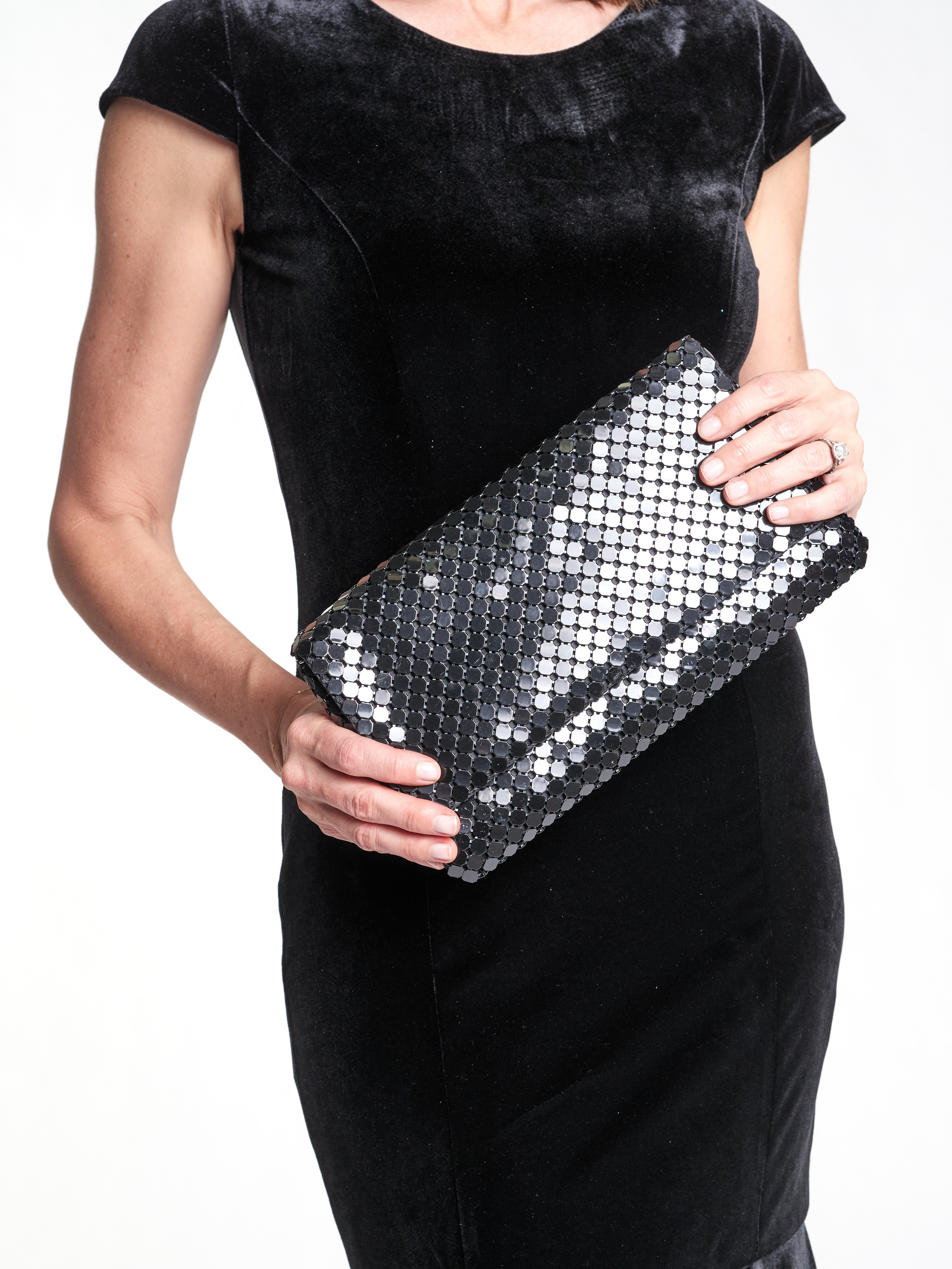 All Night Glow Mesh Clutch