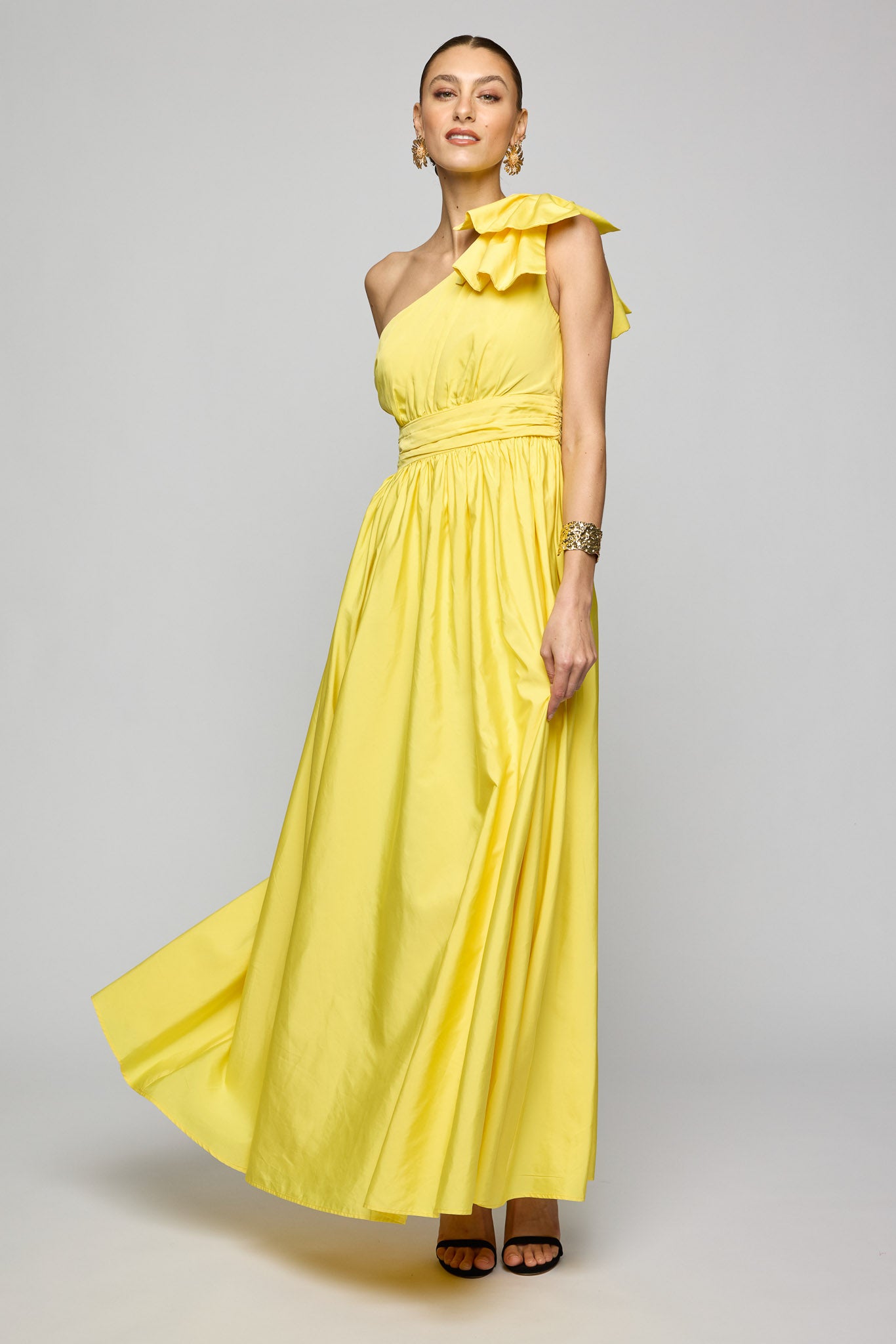 sienna one shoulder dress Sienna One-Shoulder Shirred Dress (Sale)