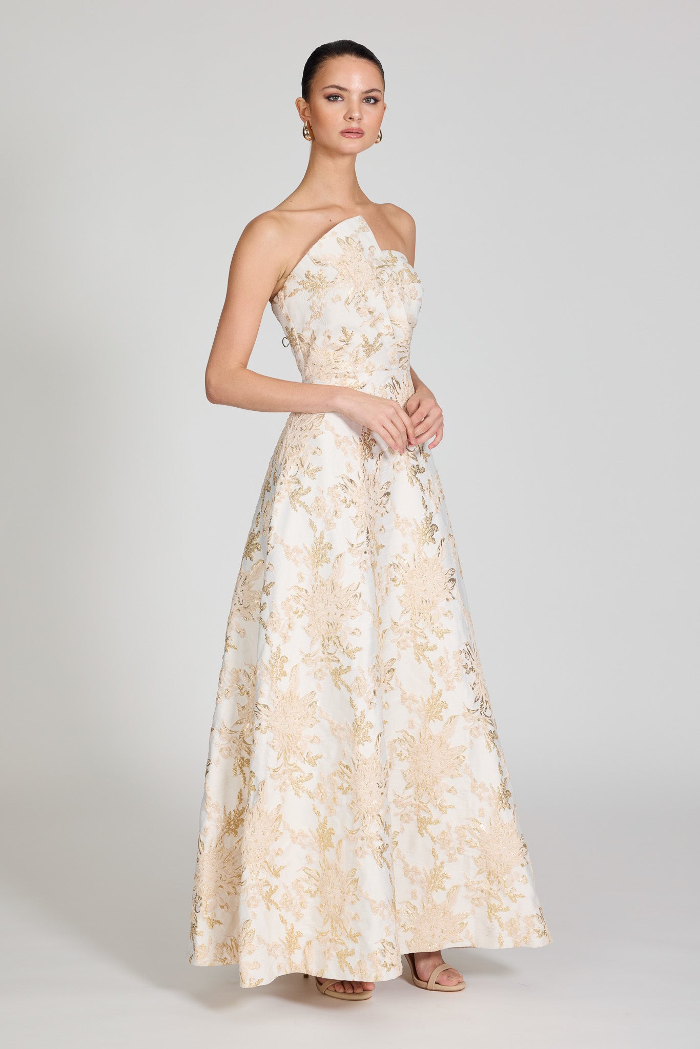Matteau Pleated Off Shoulder Dress