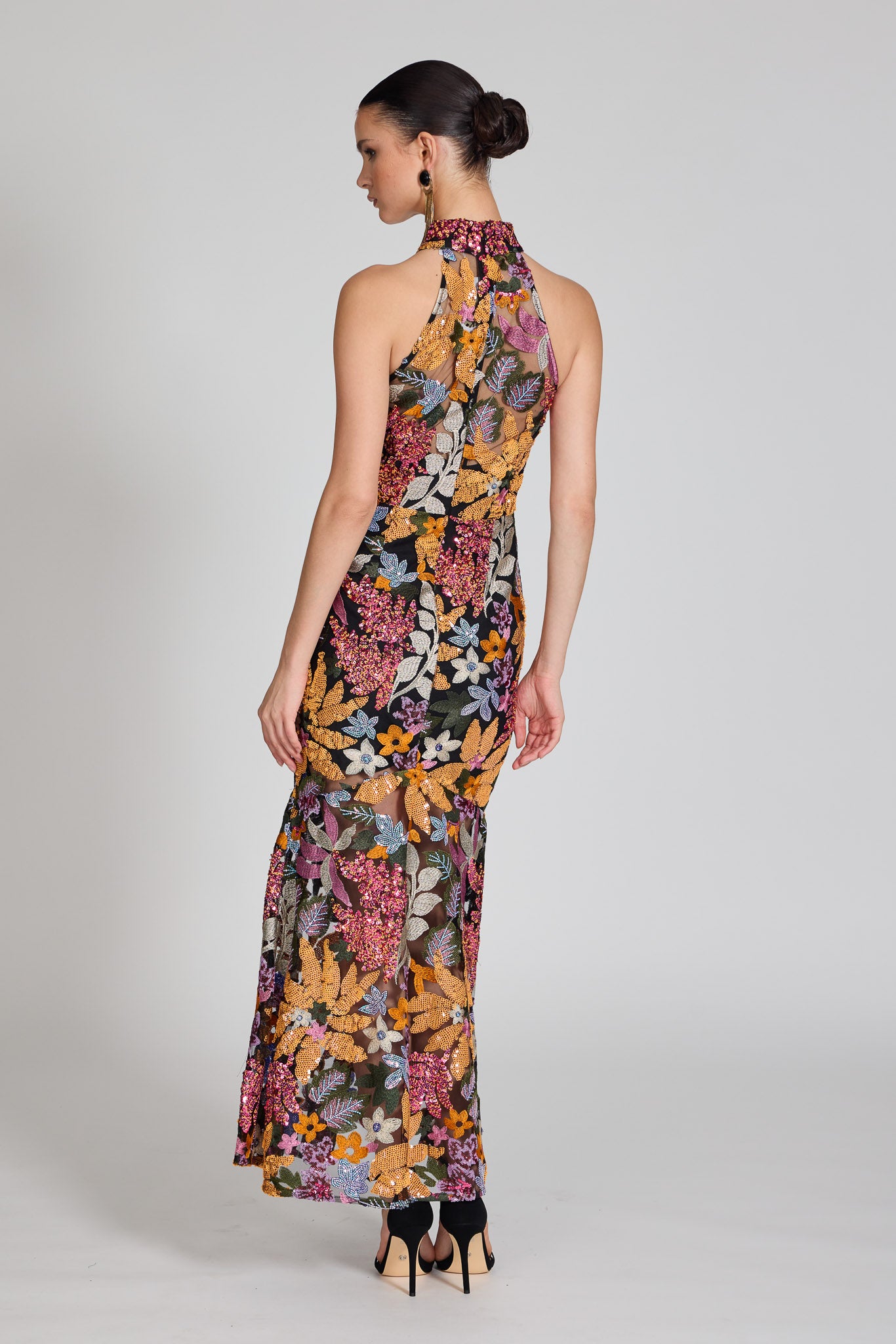 Chiara High Neck Maxi Dress