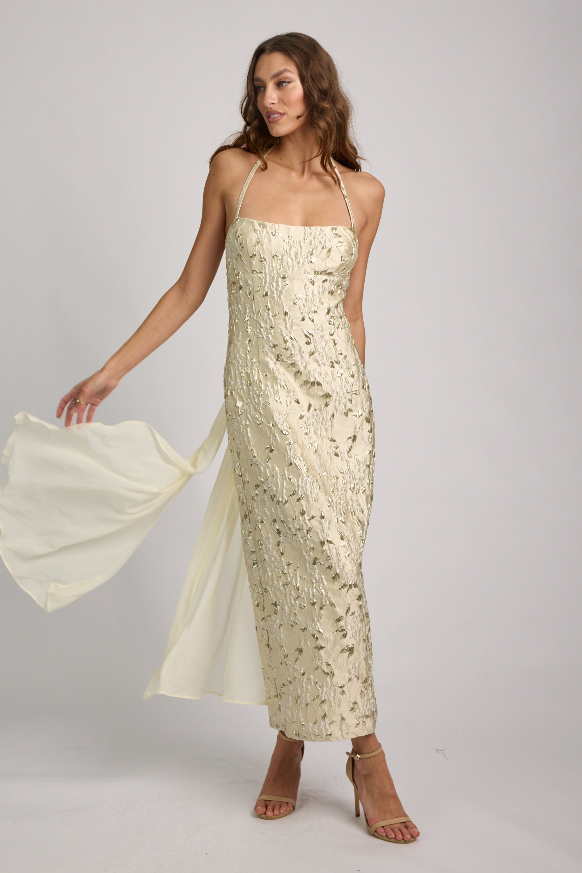 Crechia Jacquard Midi Dress